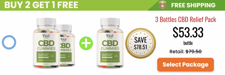 Golden Farms CBD Gummies 6 bottle